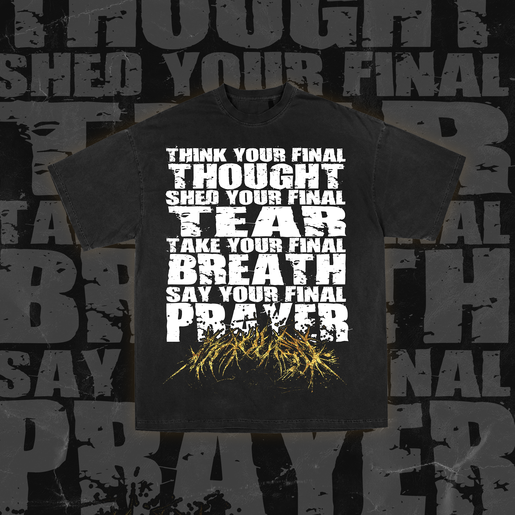 Unidentifiable Gold Foil Tee